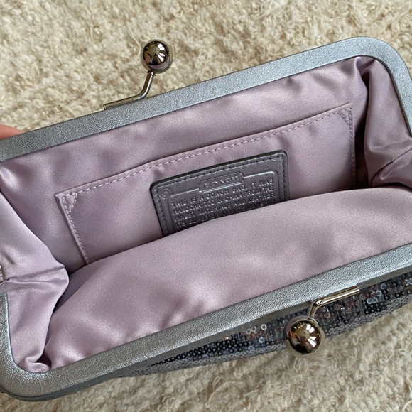 Sequins Coach Clutch - Picture 2 of 2